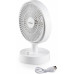 DOMO Ventilateur de table USB sur batterie avec oscillation DO8151