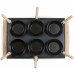 DOMO Crepiere électrique et wok – 2-en-1, 1000 W DO8719W