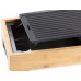 DOMO Bamboo Style Gril de table électrique Plancha (36x14cm/1000W) DO9270G