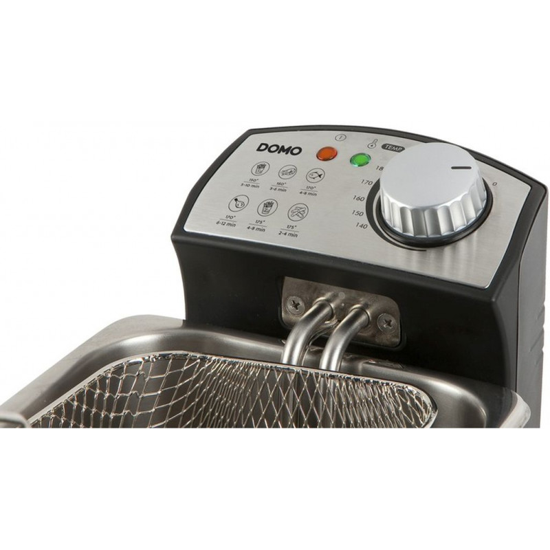Domo DO-461FR Friteuse - 2,5 Liter Capaciteit Zwarte Frituurpan