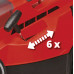 Einhell GE-CM 36/37 Li Tondeuse a gazon sans Fil (37cm/18V/2x3,0Ah) 3413170