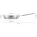 Fiskars All Steel Pure Poele 24cm, inoxydable 1065627