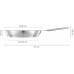 Fiskars All Steel Pure Poele 28cm, inoxydable 1065628