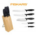 Fiskars Essential bloc avec 5 couteaux 1023782