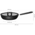 Fiskars Hard Face Sauteuse avec couvercle, 26cm 1052231