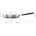 Fiskars Hard Face Steel Poele, 26cm 1052246