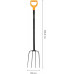 Fiskars Solid Fourche a compost en métal, 126,2cm 1070674