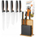 Fiskars Functional Form Fiskars Bloc de 5 Couteaux en Bambou 1057552