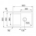 Franke ORION OID 611-62 Evier tectonite, urban grey 114.0383.676