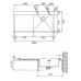 Franke Planar PPX211, 1000x512 mm, évier inox lisse, cuve gauche produit abîmé