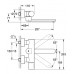 GROHE Eurosmart Cosmopolitan E Lavabo mural thermostatique 36332000