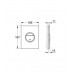 GROHE Nova Cosmopolitan Light Plaque de commande WC 38809000