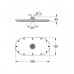 GROHE Rainshower Veris 300 Douche de tete 1 jet, chromé 27470000