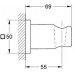GROHE Rainshower Support mural pour douchette, chromé 28034000