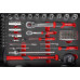 Holzmann Coffre a outils avec un jeu d’outils de 119 pieces WZK119ECO