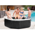 INTEX Jet & Bubble Spa Deluxe Octagon Spa gonflable Carbone 28458EX