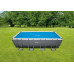 INTEX Bâches a bulles pour piscine Ultra Frame 732 x 366 cm, Bleu 28017