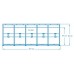 INTEX Piscine Metal Frame Pool 457 x 84 cm, avec filtration a cartouche 28228GN
