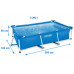 INTEX Piscine Frame Pool Set Family 260 x 160 x 65 cm 28271NP