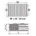 Kermi Therm X2 Profil-K Radiateur profilé compact 33 500 / 600 FK0330506