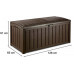 KETER GLENWOOD 390L Coffre de rangement 128 x 65 x 61 cm, marron 17193522