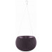 KETER COZIES S Pot de fleur suspendu, 28 x 28 x 18 cm, violet foncé 17201493