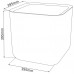 KETER CUBE PLANTER L Pot, 39,5 x 39,5 x 39,5 cm, anthracite 17201220