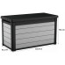 KETER DENALI DUOTECH 380L Coffre de rangement 122,9 x 62,1 x 70,6 cm, gris 1720596