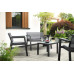 KETER EMILY PATIO Ensemble de jardin avec coussins, graphite/gris 17209816
