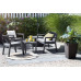 KETER EMILY PATIO Ensemble de jardin avec coussins, graphite/gris 17209816