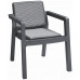 KETER EMILY PATIO Ensemble de jardin avec coussins, graphite/gris 17209816