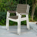 KETER HARMONY Fauteuil, 59 x 60 x 86 cm, blanc/gris 17201284