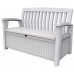 KETER PATIO BENCH 227L Banc de rangement 138,6 x 63,5 x 88 cm, blanc 17202690