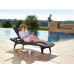 KETER PACIFIC Ensemble cappuccino 2x chaise longue + 1x table basse 17201591