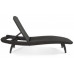 KETER PACIFIC Ensemble cappuccino 2x chaise longue + 1x table basse 17201591