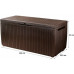 KETER SPRINGWOOD 305L Coffre de rangement 123 x 53,5 x 57 cm, marron 17202378