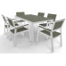 KETER HARMONY Table de jardin, 160 x 90 x 74 cm, blanc/gris 17201231