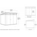 KETER ARTISAN 2.0 9 x 7 Abri de jardin, 279 x 218 x 226 cm, gris 17216833