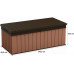 KETER DARWIN 380L Coffre de rangement 142,5 x 65,3 x 54,5 cm, marron 17211691