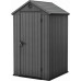 KETER DARWIN 4 x 4 Abri de jardin, 125,8 x 116,37 x 205 cm, gris 17212741