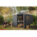 KETER DARWIN 6 x 8 Abri de jardin, 190 x 244 x 221 cm, gris 17210355