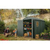 KETER DARWIN 6 x 8 Abri de jardin, 190 x 244 x 221 cm, vert 17210355