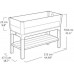 KETER DARWIN ELEVATED PRO 110L Bac a fleurs, 113 x 47,5 x 79,8 cm, marron 17211713