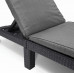 KETER DAYTONA DELUXE Chaise longue, 195 x 65 x 25,5 cm, graphite 17211632