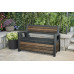 KETER DECO GARDEN BENCH 227L Banc de rangement, 133 x 61 x 89 cm, walnut 17213853