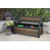 KETER DECO GARDEN BENCH 227L Banc de rangement, 133 x 61 x 89 cm, walnut 17213853