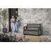 KETER DECO GARDEN BENCH 227L Banc de rangement, 133 x 61 x 89 cm, gris 17213853