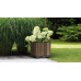 KETER DECO SQUARE Pot de fleurs, 45,5 x 45,5 x 45,5 cm, walnut 17213622