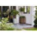 KETER DECO SQUARE TALL Pot de fleurs, 45,5 x 45,5 x 55 cm, walnut 17213623