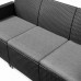 KETER ELODIE Ensemble de jardin 3 places avec table de rangement, graphite/gris 1721205
